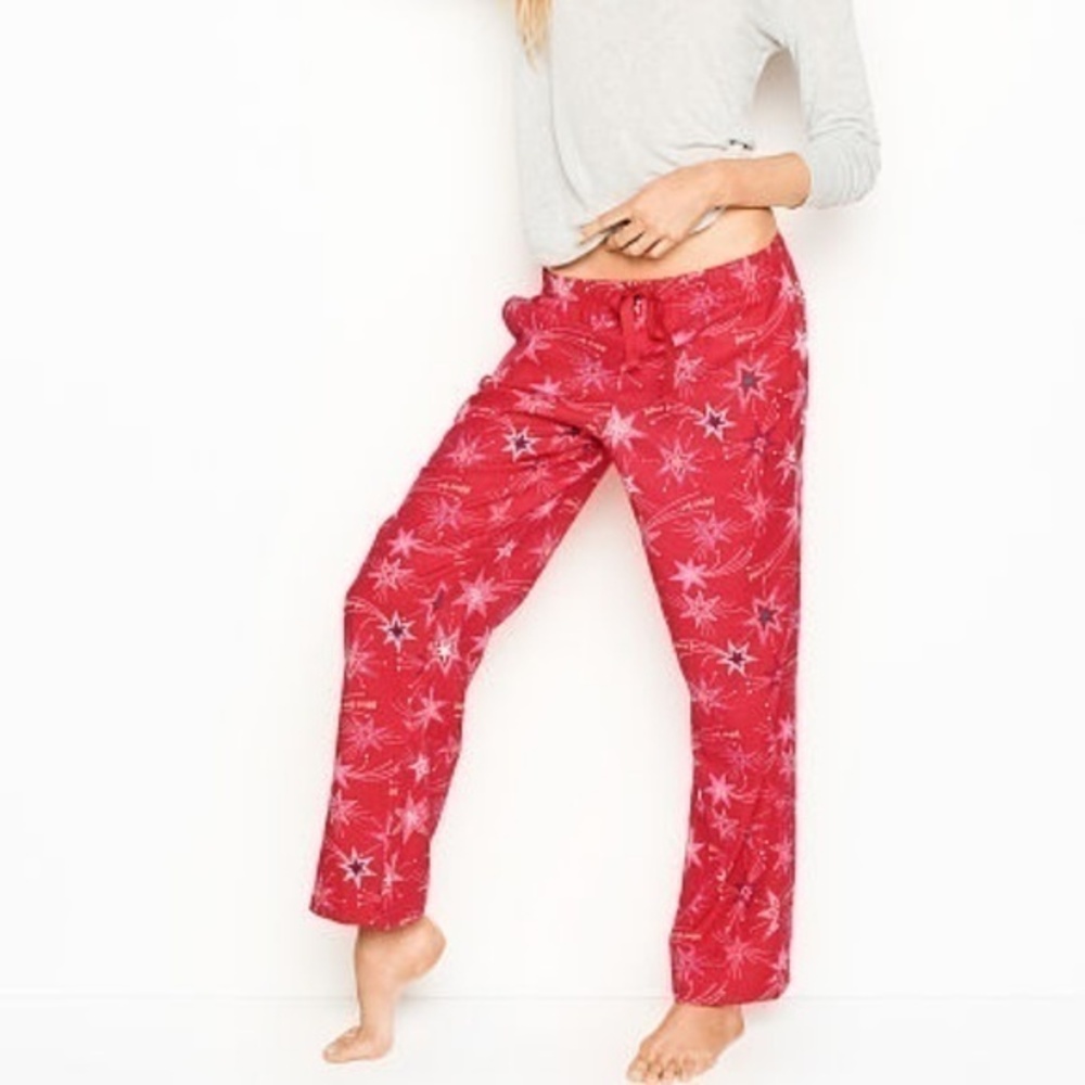 Victoria's Secret  2pc Pajama PJ Set Meduim Red
